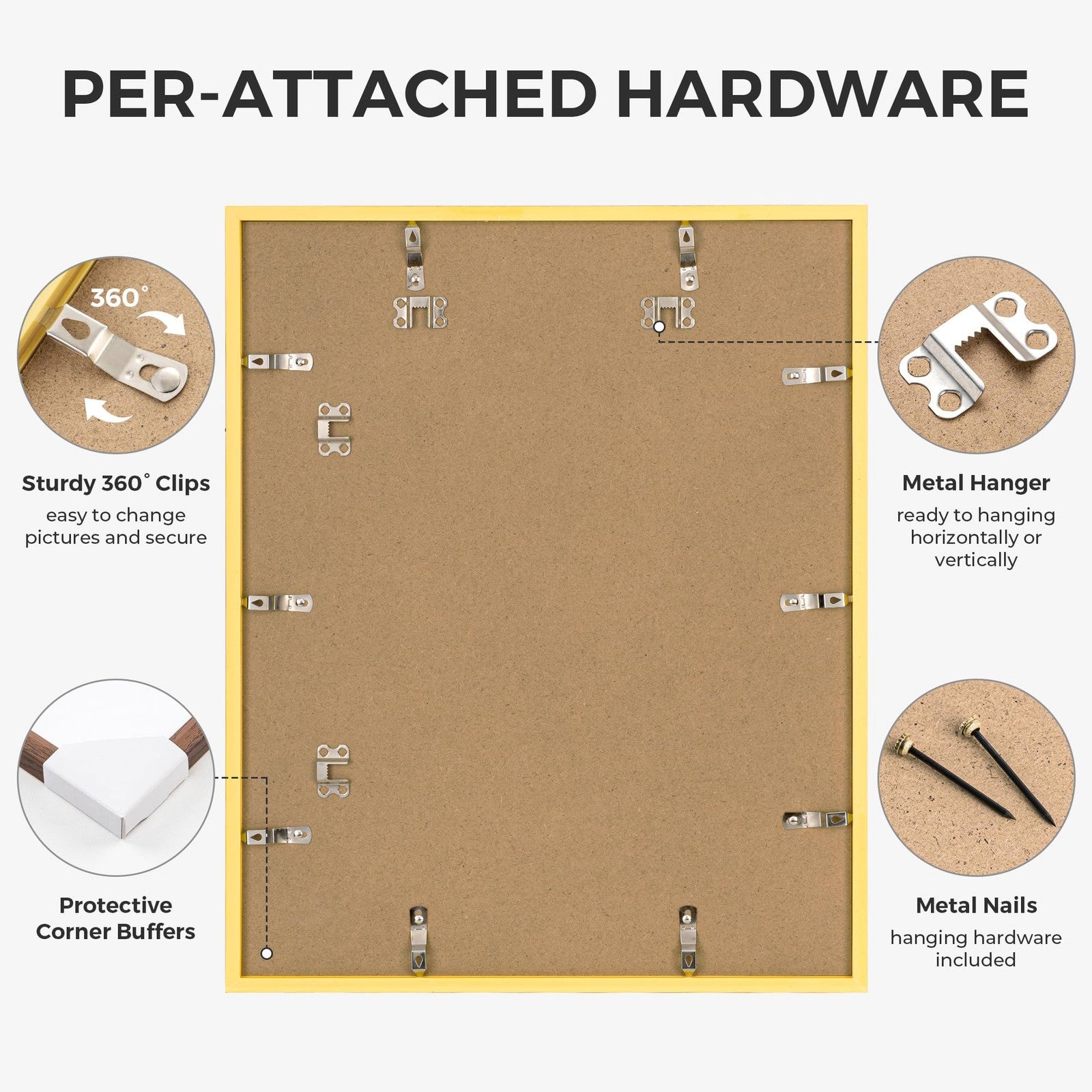 Axeman 16x20 signature picture frame with 8x10 mat for wedding guest book alternative, showcasing elegant wooden design and display area.