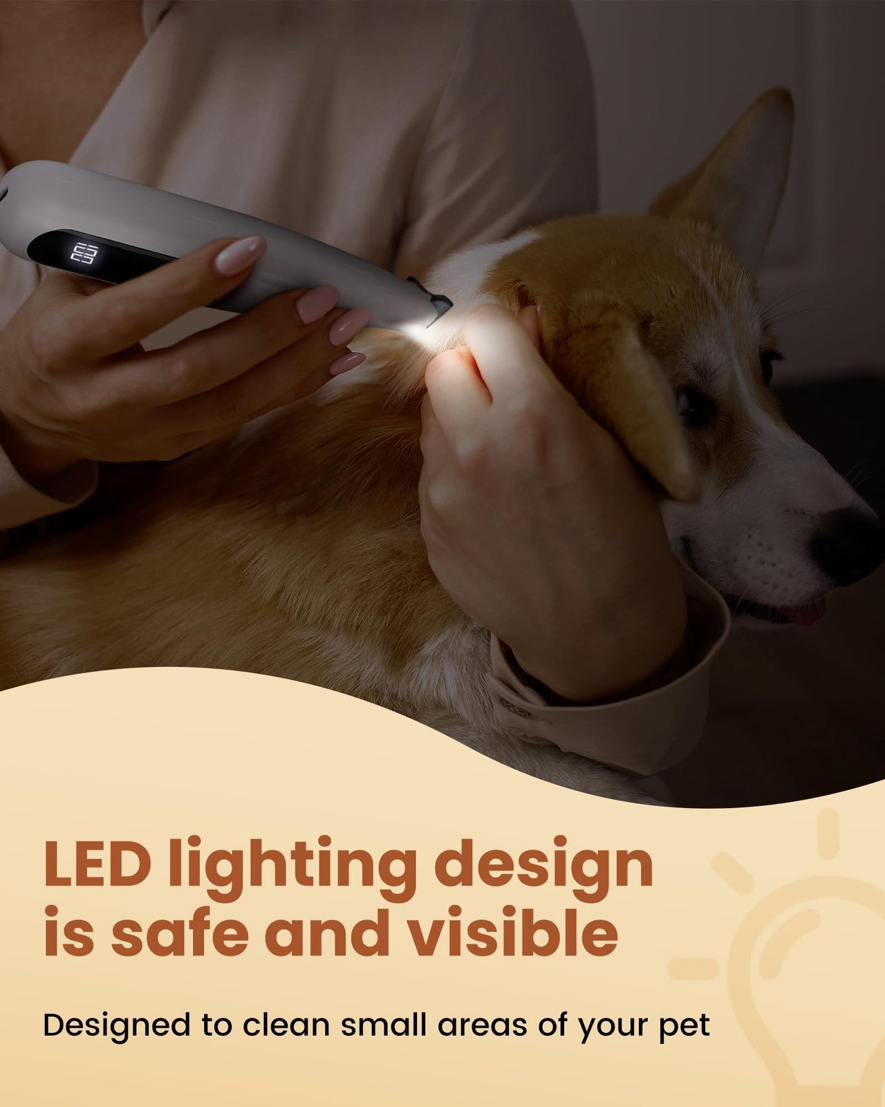 PAPMINI 2-in-1 dog grooming kit with rechargeable cordless clippers, low noise design, and grooming accessories for pets.