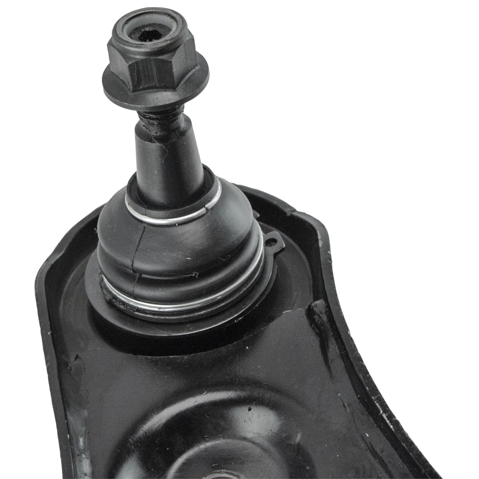 TRQ front right upper control arm ball joint for 2005-2009 Land vehicle, made of durable steel with visible mounting points.