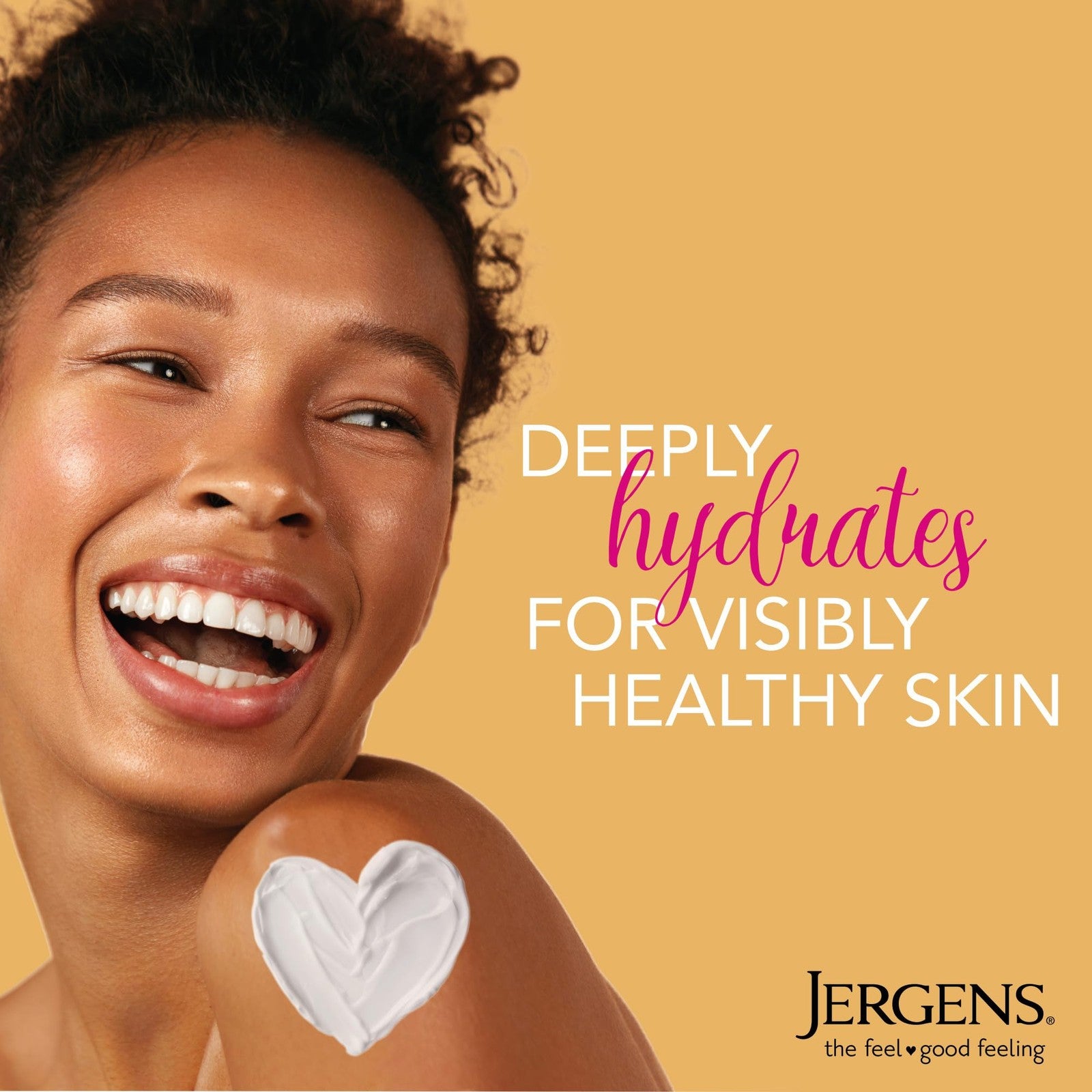 Jergens Nourishing Honey Dry Skin Moisturizer bottle with illuminating Hydralucence blend, displayed against a neutral background
