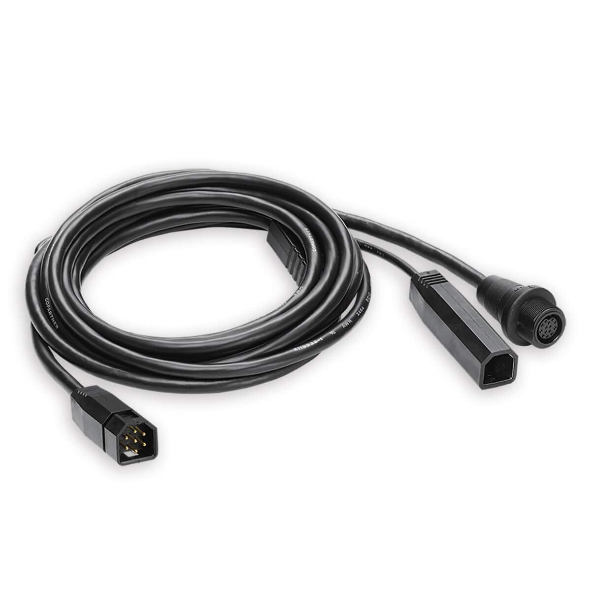 Humminbird transducer extension cable 30 ft. EC M3 14W30 with visible connectors and cable details for marine fish finder setup.