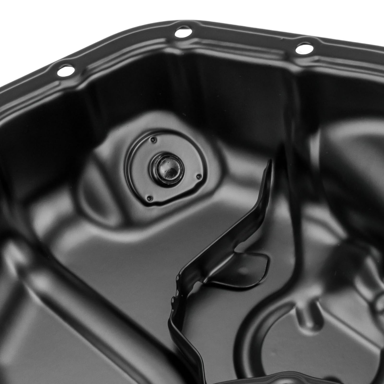 KAX engine oil pan for Toyota Camry, RAV4, Highlander, Sienna V6 3.5L, showing the metal oil pan with mounting points.