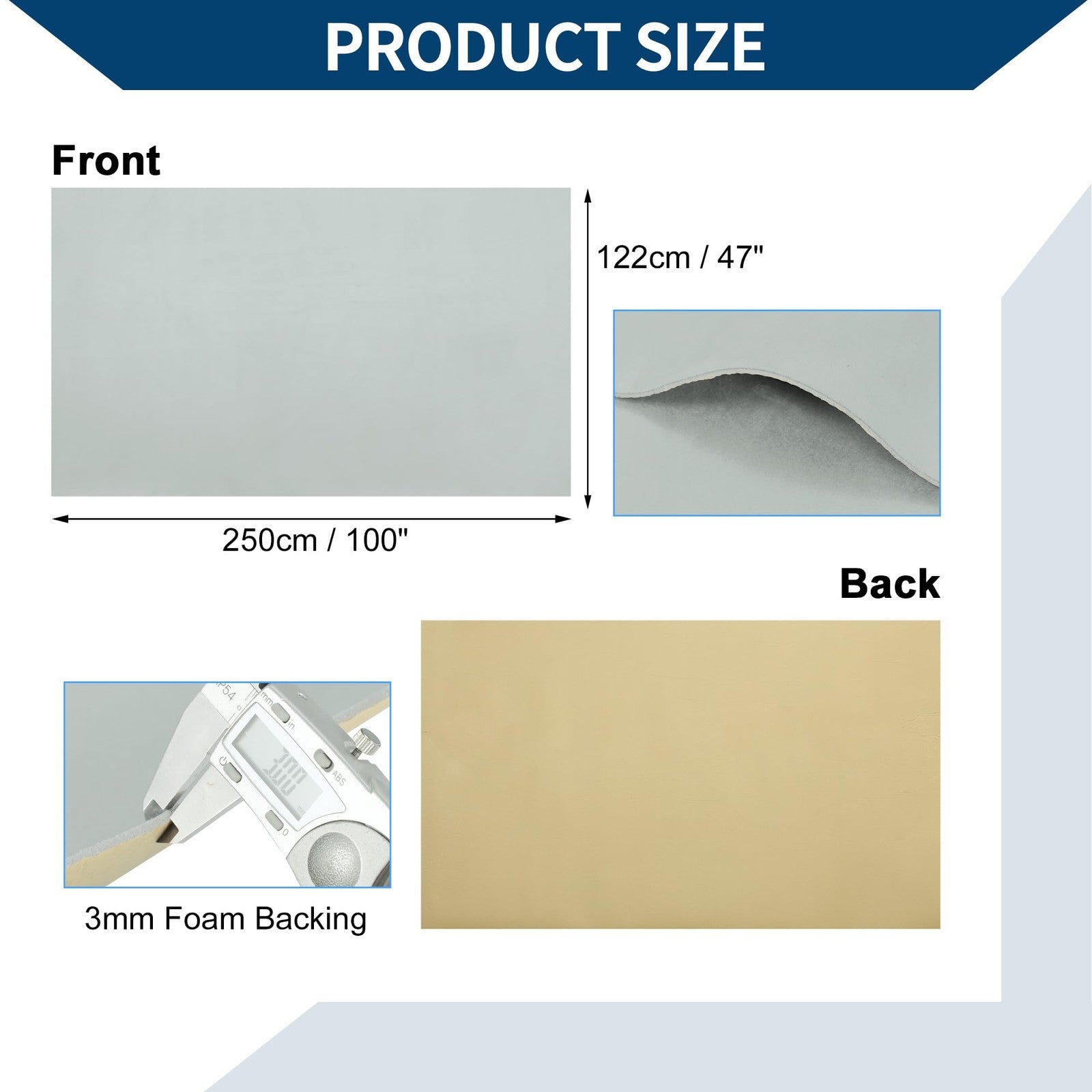 Hihaha self-adhesive headliner fabric with foam backing for interior roof trim installation in a car.