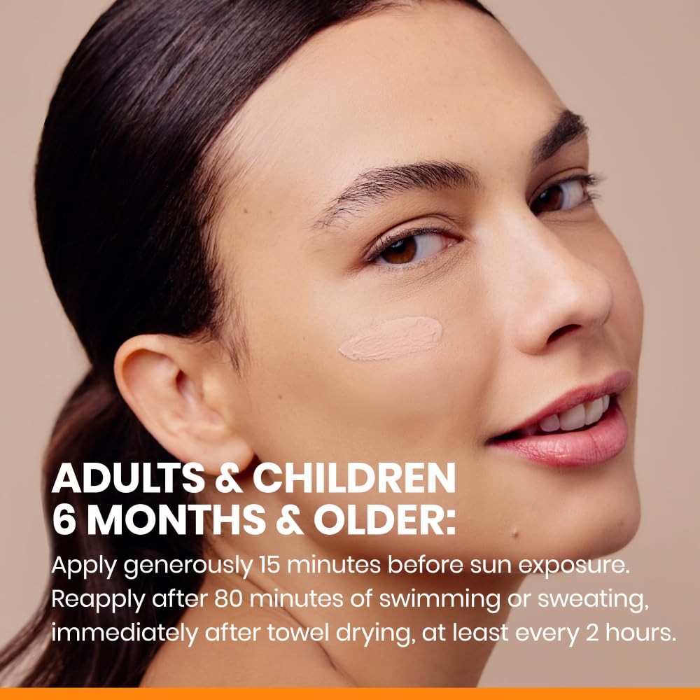 Avène Mineral Sunscreen SPF 50 face lotion in a tube, fast absorbing, 100% mineral sunscreen for sensitive skin.