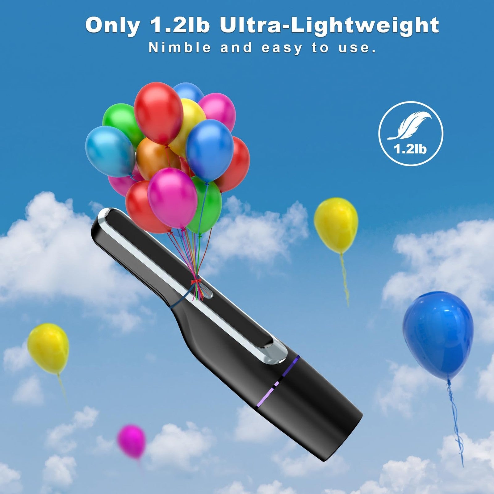 DRECELL handheld car vacuum cleaner with brushless motor and 14000Pa power, compact design with suction nozzle and dust container