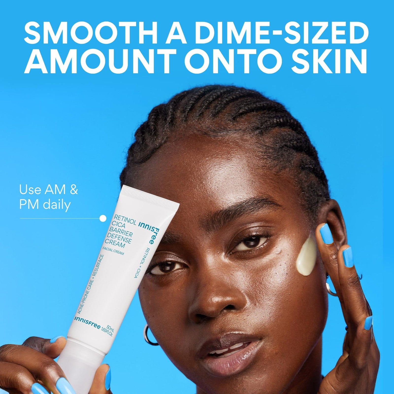 innisfree Retinol Cica Barrier Cream jar showing the Korean moisturizer with madecassoside and calming skincare ingredients