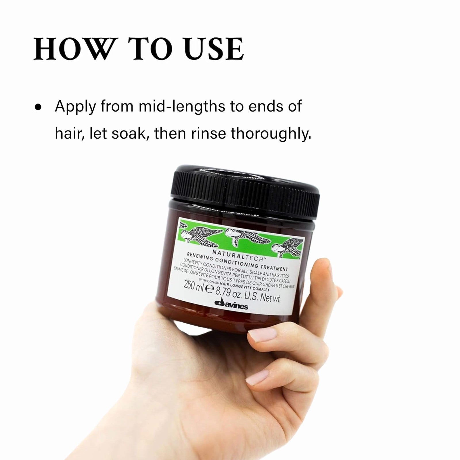 Davines Naturaltech Renewing Conditioner bottle with label, gentle nourishing and moisturizing hair care product.