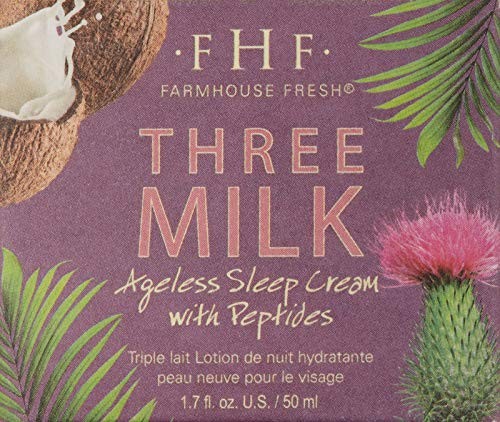 FarmHouse Fresh face moisturizer and anti-aging cream with hydrating peptides, shown in a jar with a smooth cream texture.