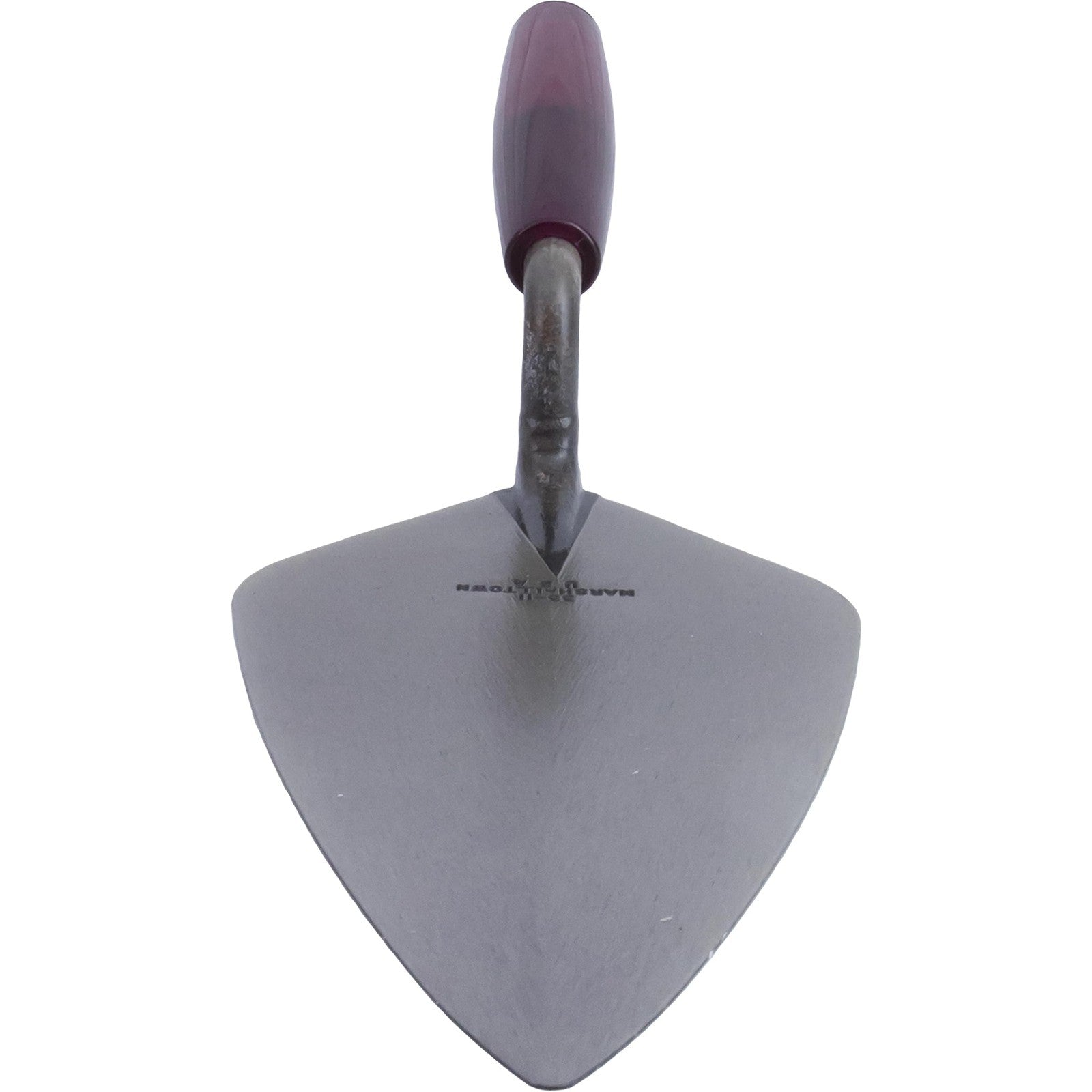 Marshalltown London Brick Trowel with wood handle, 11 x 4 7/8 inch masonry tool for bricklaying and mortar work.