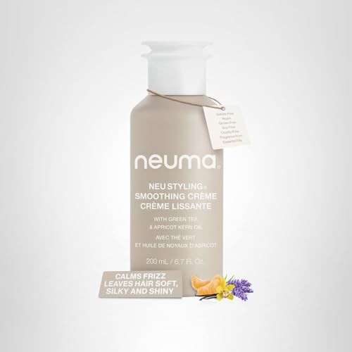 Neuma Neu Styling Smoothing Crème 6.7oz anti-frizz hair cream and styling lotion, shown in a squeeze tube with product label.