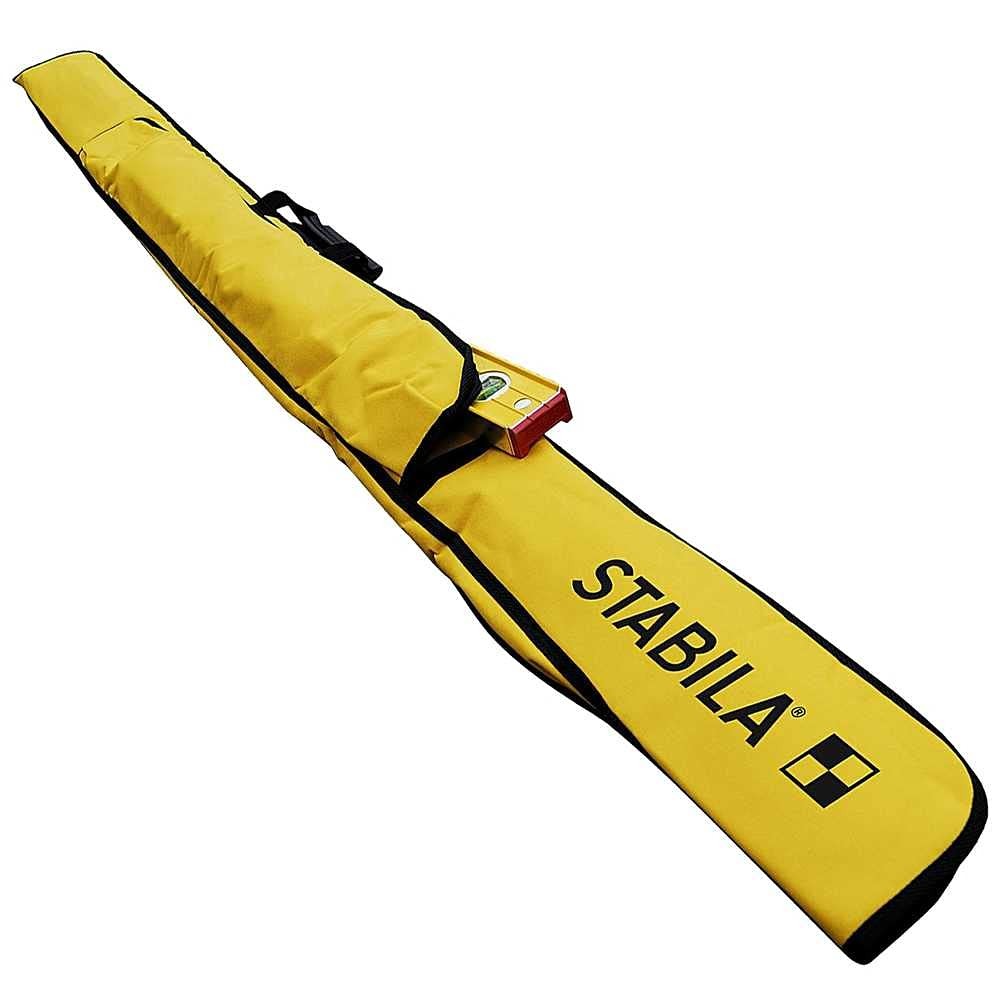Stabila 30035 plate level case holding 7-12 ft plate level and 24- or 48-inch levels for secure storage and transport.