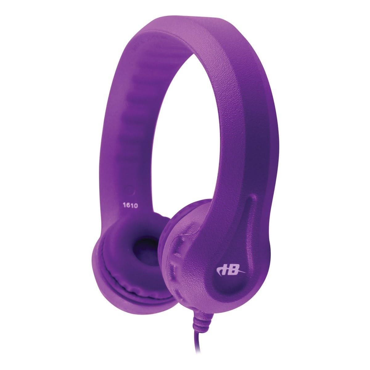 HamiltonBuhl Flex-Phones kids headphones with durable EVA foam ear cups and volume limiter at 85 dB, designed for children.