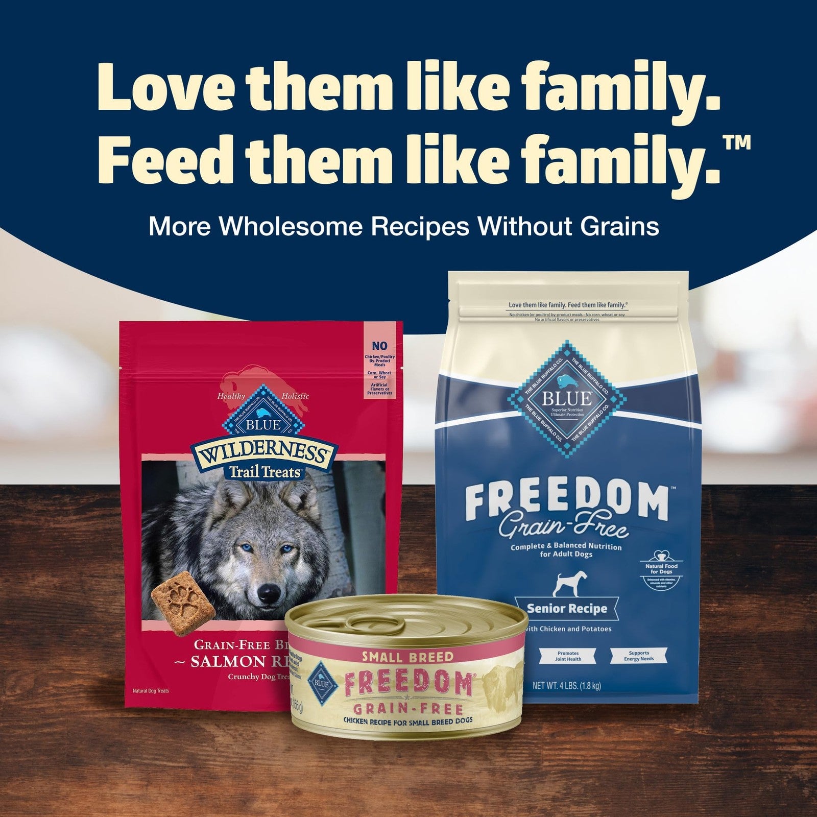 Blue Buffalo Freedom grain-free adult small breed wet dog food with chicken, showing the canned dog food in the image.