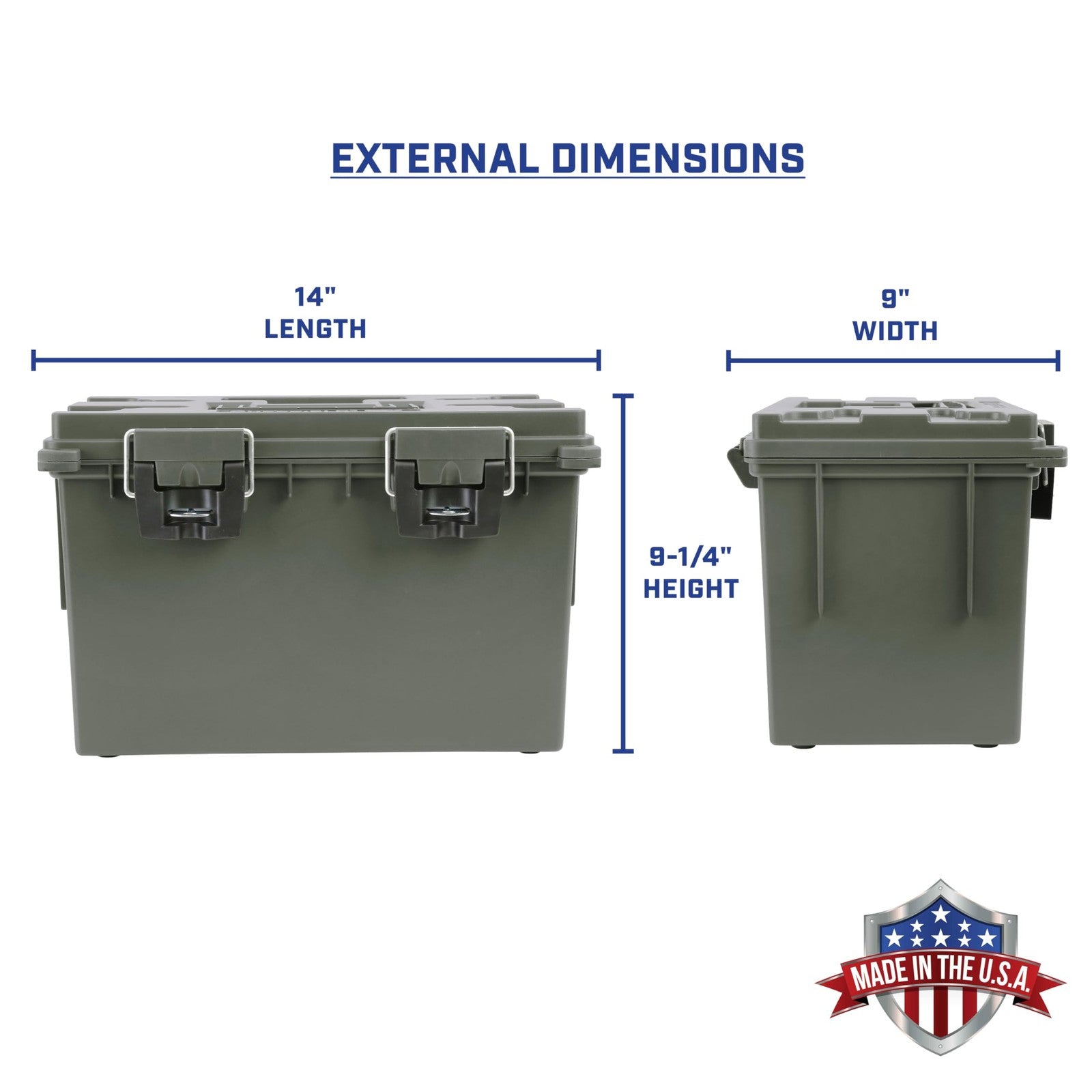 Two Sheffield XL storage bins with lids, stackable plastic bins shown in a clean, organized space for versatile storage solutions.