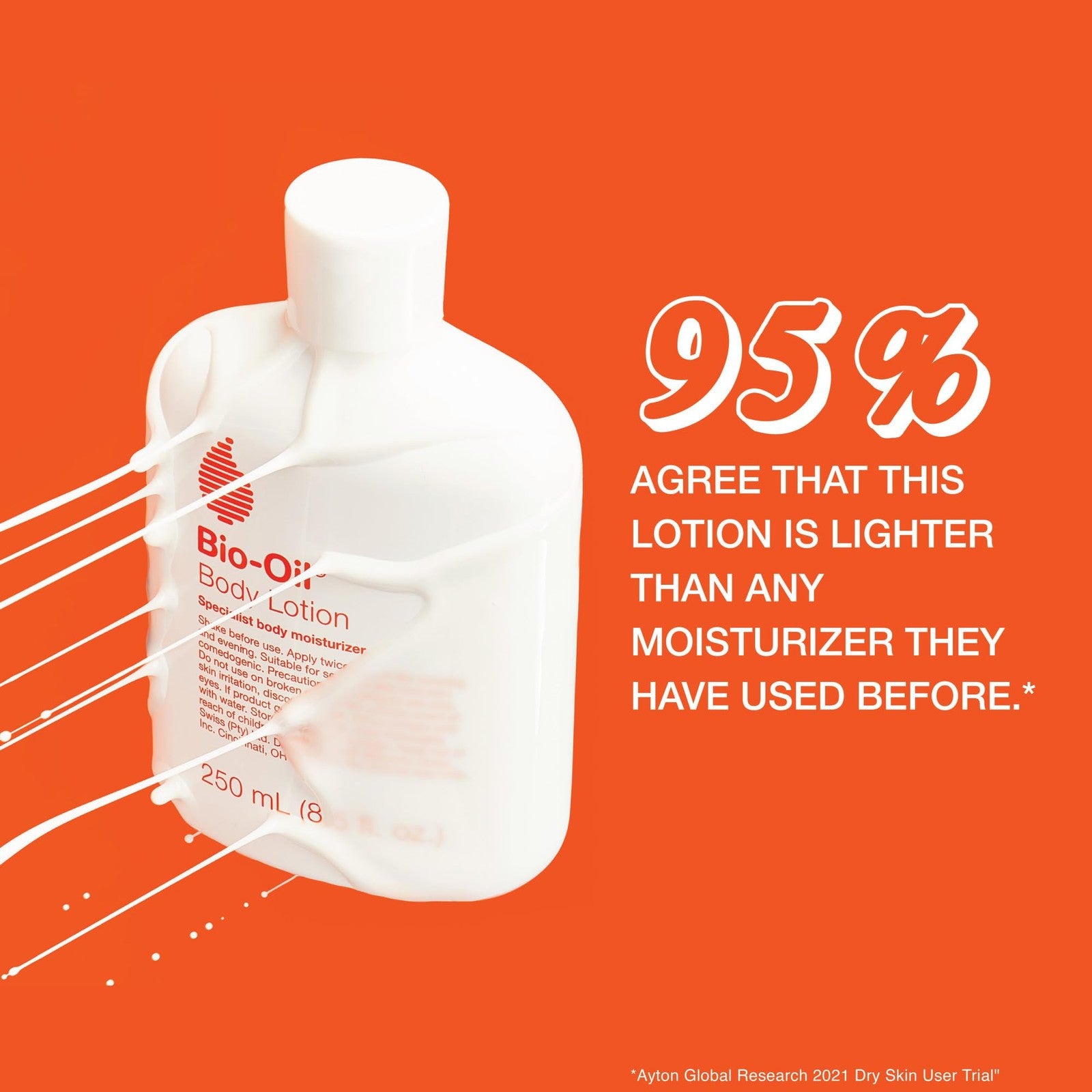 Bio-Oil skincare set with three travel-sized bottles for scars, stretch marks, and dry skin treatment.