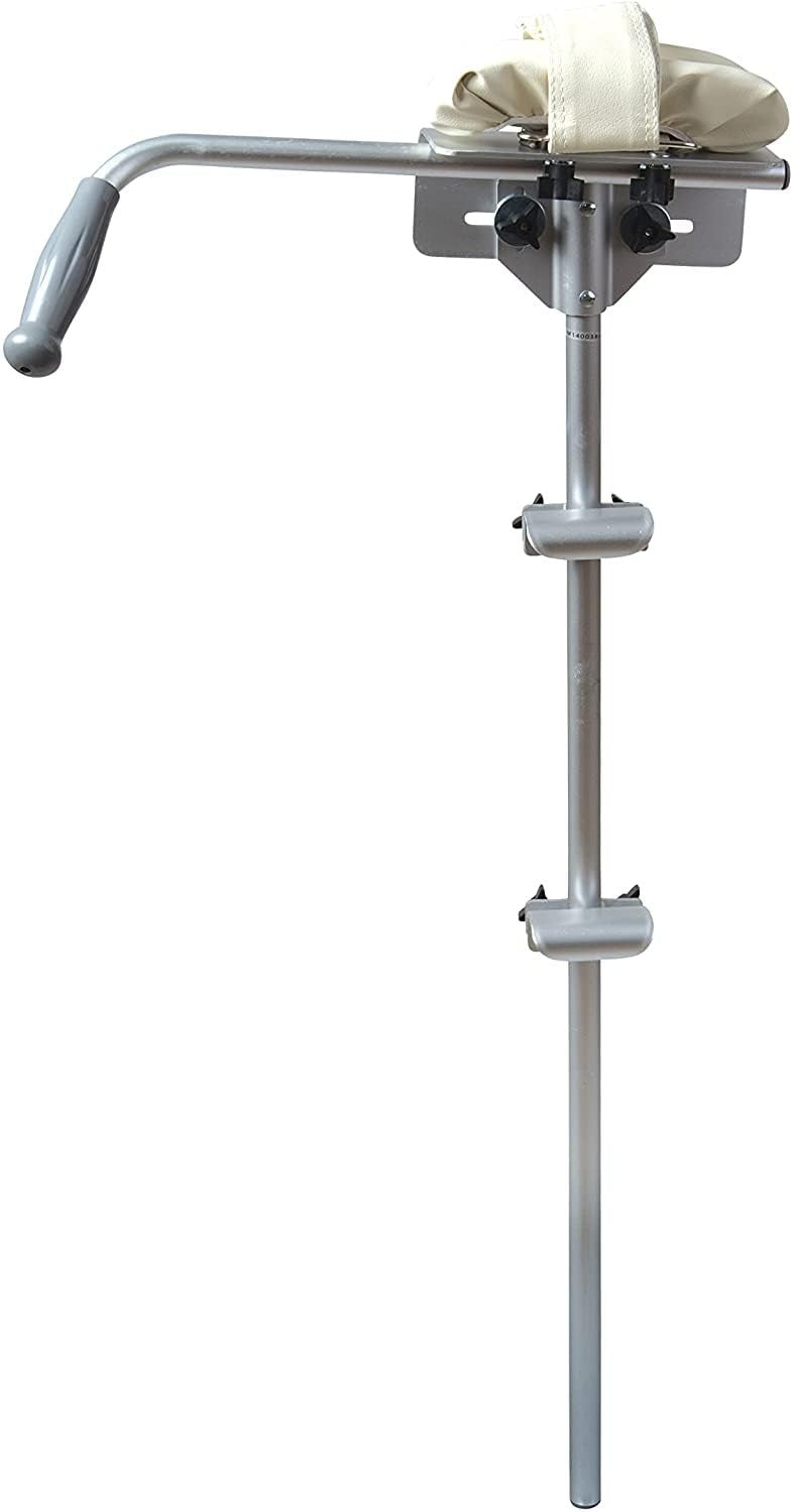 DMI MABIS walker platform attachment with adjustable padded cuff, lightweight aluminum design, no tools needed for easy setup