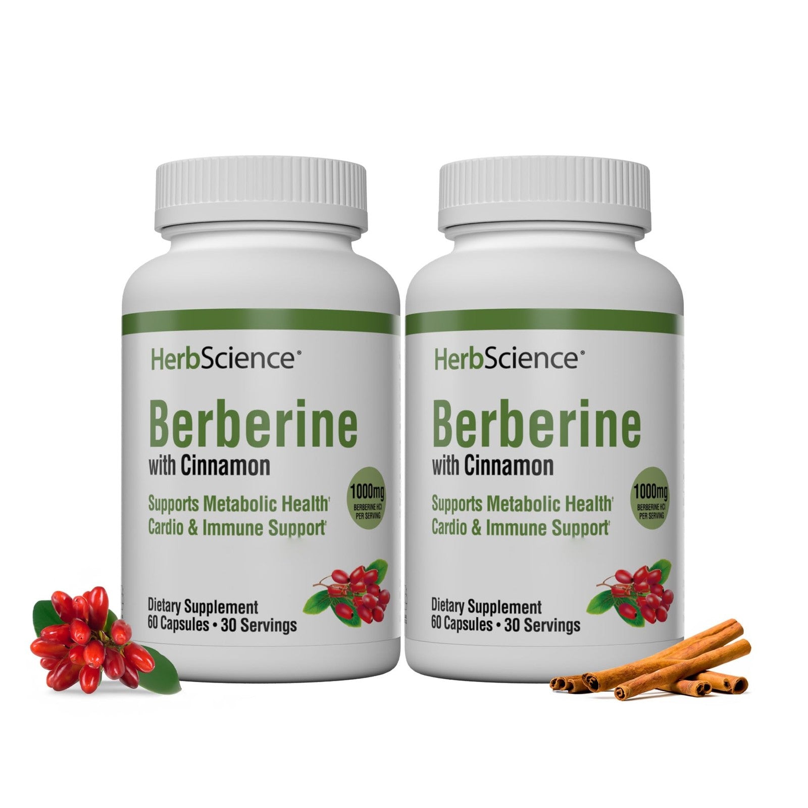 Windmill Herb Science Berberine supplement bottle showing label with 1000mg of Berberine per serving for metabolic health.