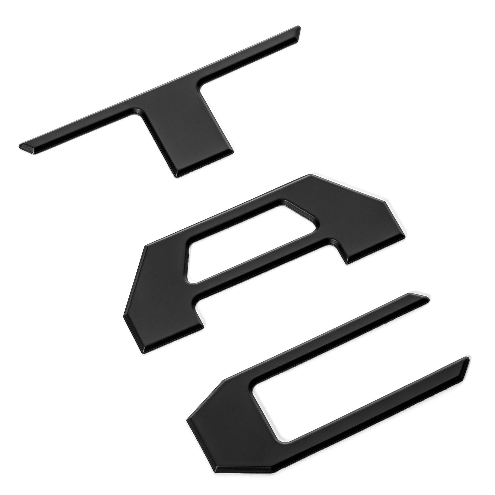 EyeCatcher tailgate insert letters for 2024-2026 Toyota Tacoma, smooth satin finish, visible on tailgate in this image.