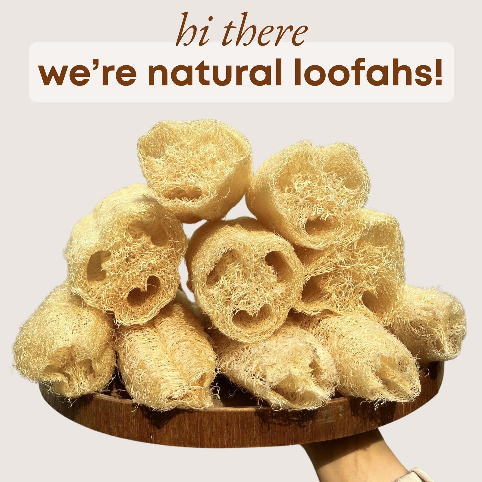 Miw Piw natural loofah sponge 4-pack for exfoliating body bath and kitchen scrubbing, displaying textured natural loofah material.
