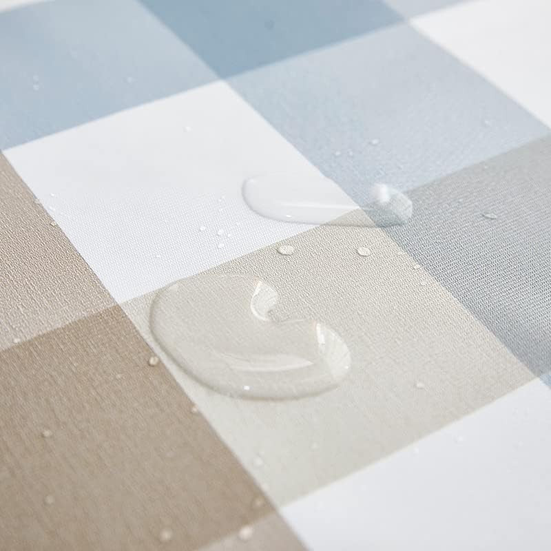 Rectangle vinyl oilcloth tablecloth by Lohascasa, waterproof PVC with wipeable PEVA surface, ideal for dining or outdoor tables.