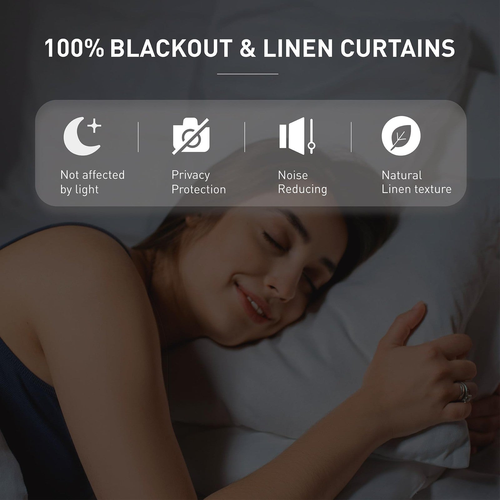 KangBang Biscuit extra wide black blackout curtains for sliding patio doors, two black panels with a sleek design