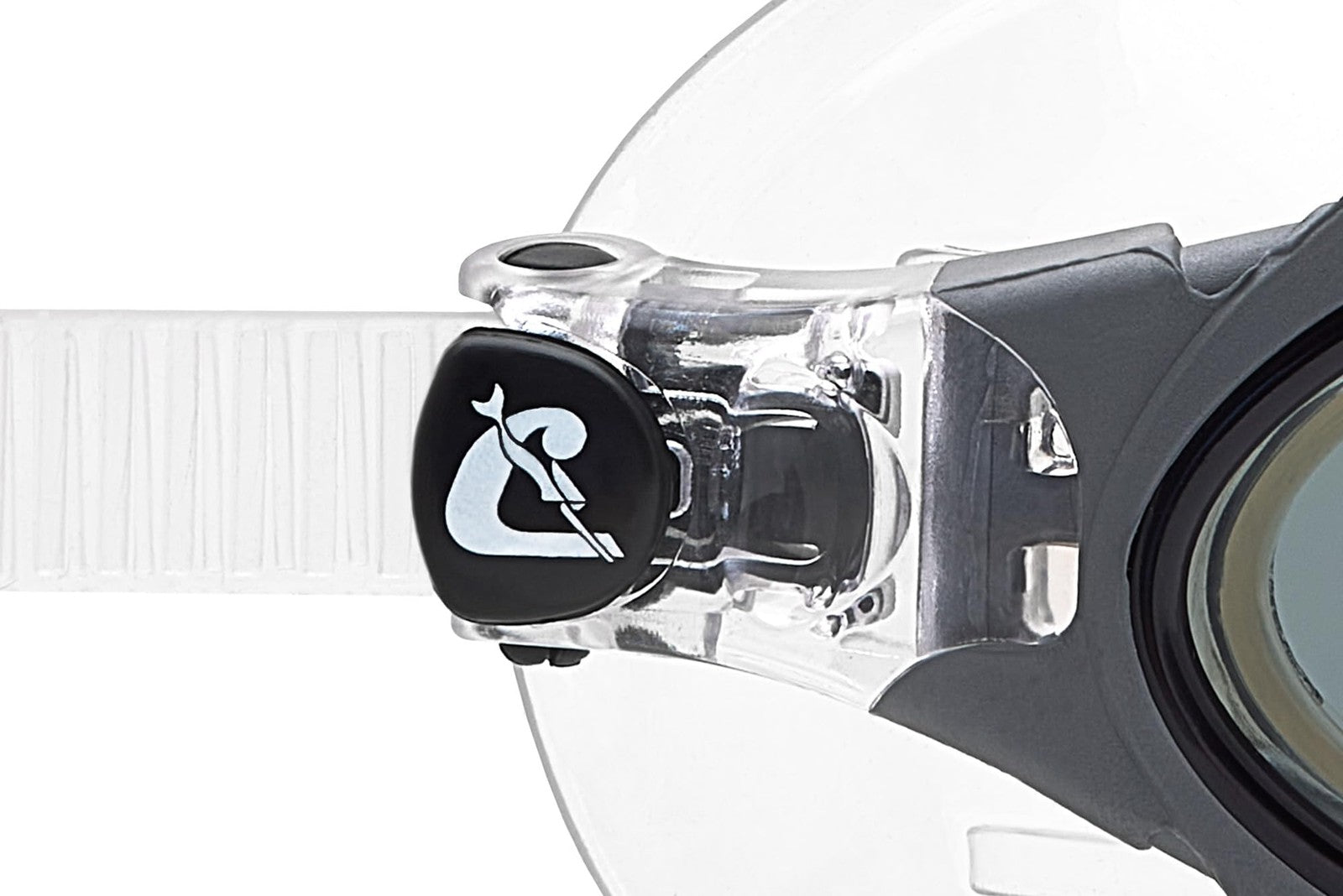 Cressi Planet swim goggles with clear and smoked lenses, black and silver design, suitable for swimming and water sports.