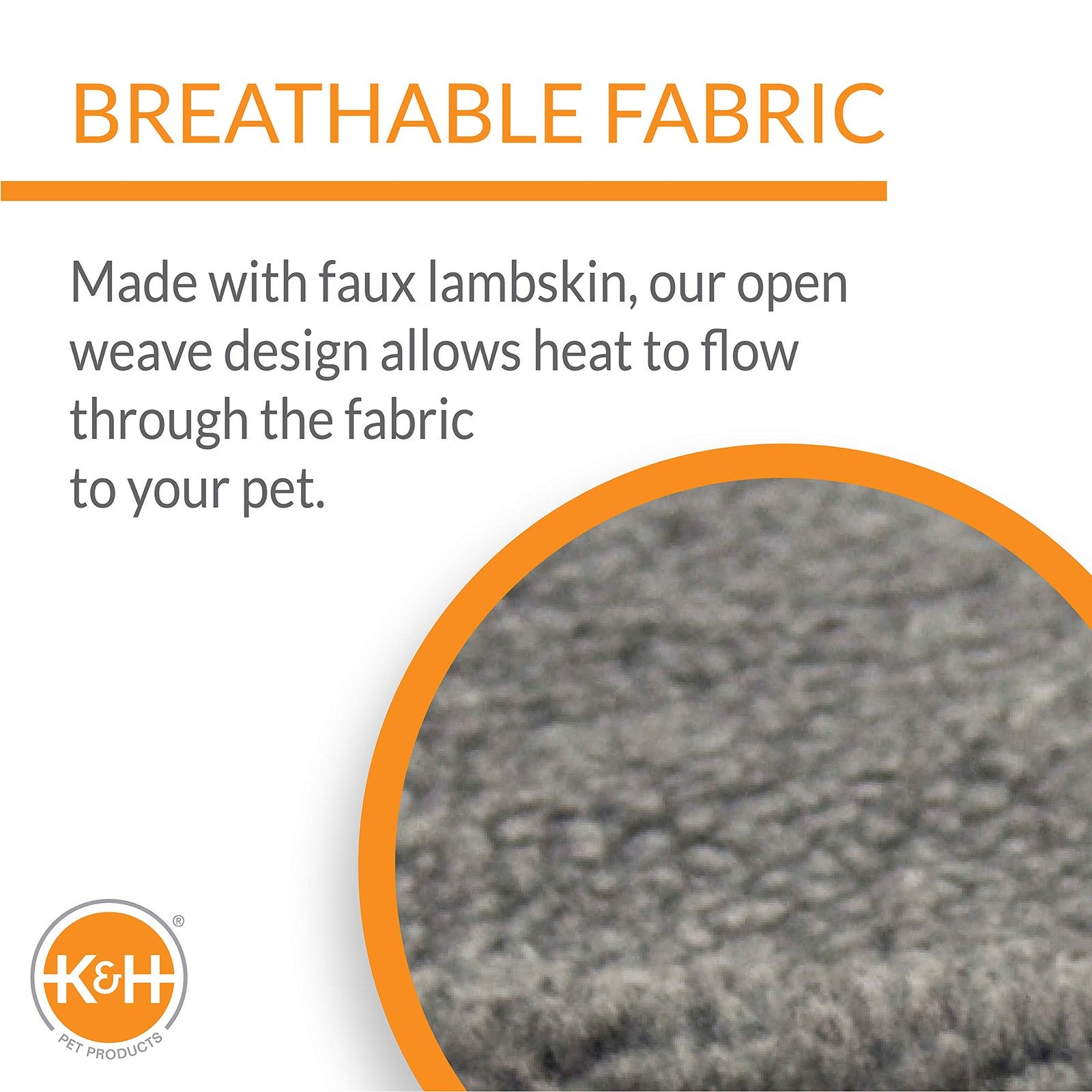Small electric pet heating pad with cover by K&H Pet Products, showing the soft, insulated pad suitable for small animals.