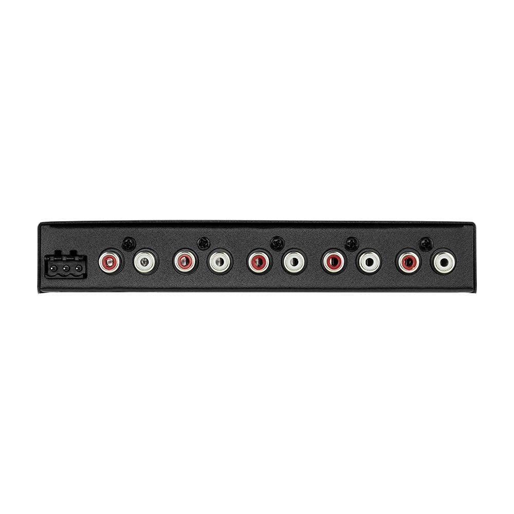 Black Diamond EQ7LS stereo equalizer and crossover preamp for car audio, featuring seven adjustable bands and black finish.