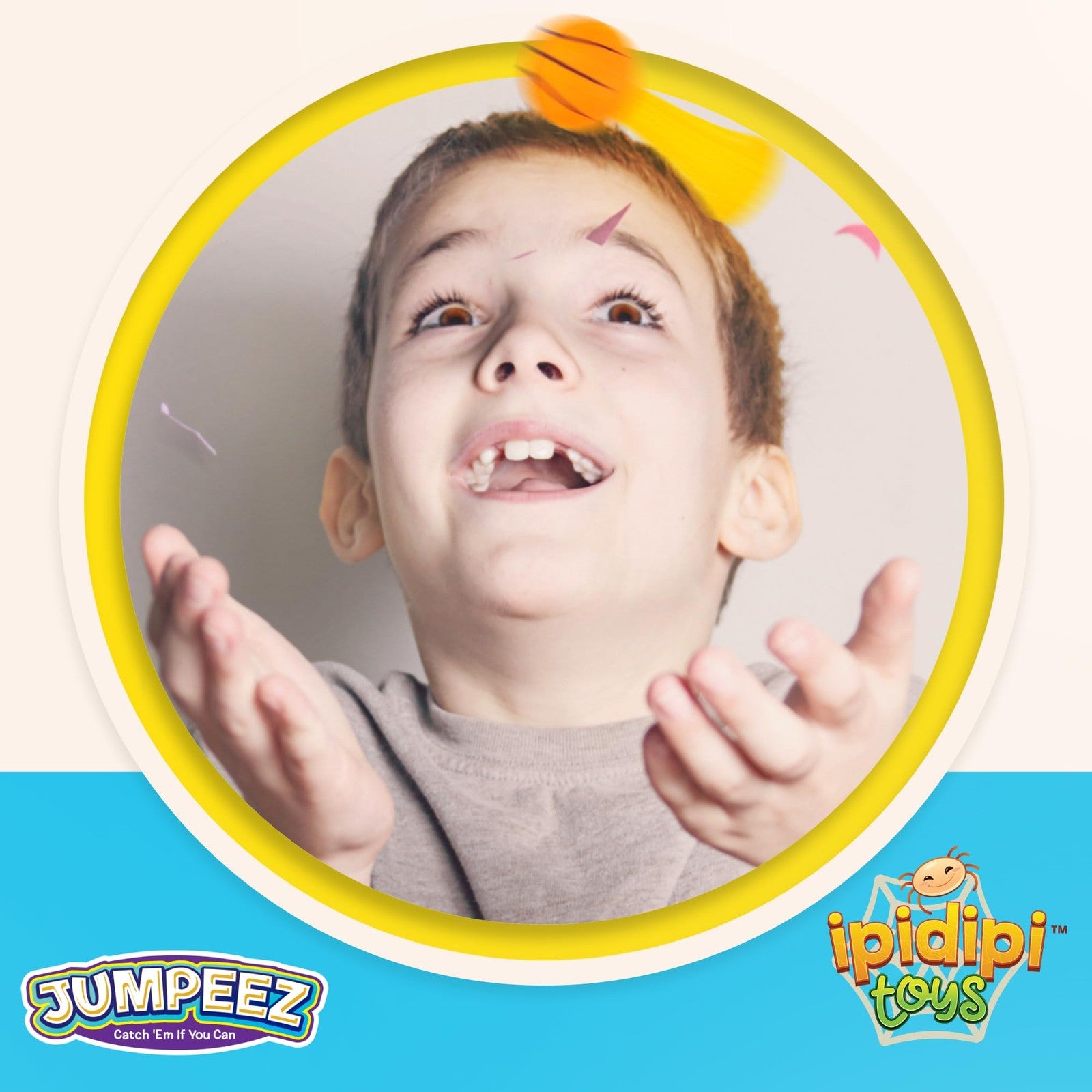 IPIDIPI TOYS Jumpeez Sport Ball Rocket Poppers 24-pack with jumping spring launchers, colorful and fun outdoor toys for kids.