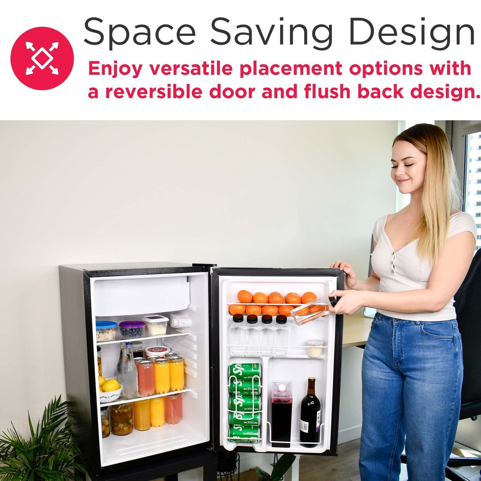 Frigidaire stainless steel 4.5 cu ft refrigerator door from the Platinum Series, featuring a sleek modern design.