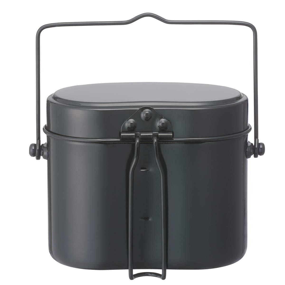 Logos outdoor camping rice cooker with handles, made for outdoor cooking and camping, durable Japanese cookware for outdoor use