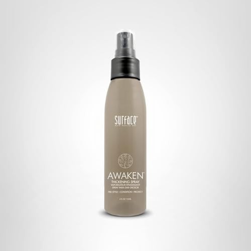 Surface Surface Hair Awaken Thickening Spray bottle with pump for pre-style conditioning and hair protection