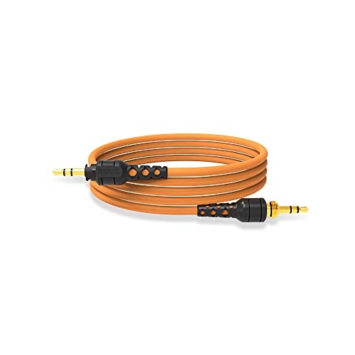RØDE NTH-Cable for NTH-100 headphones, 1.2m long, 3.5mm male-to-male audio cable, black and flexible.