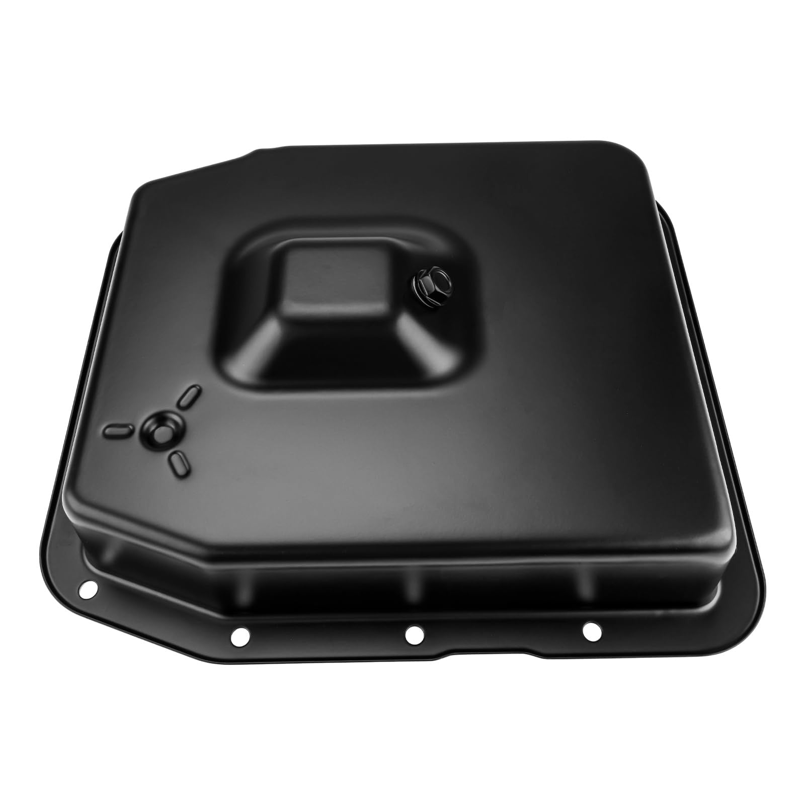KAX transmission oil pan for Ford F-150 and Crown Victoria 4R70W 4R75W models, showing the metal pan with mounting holes.