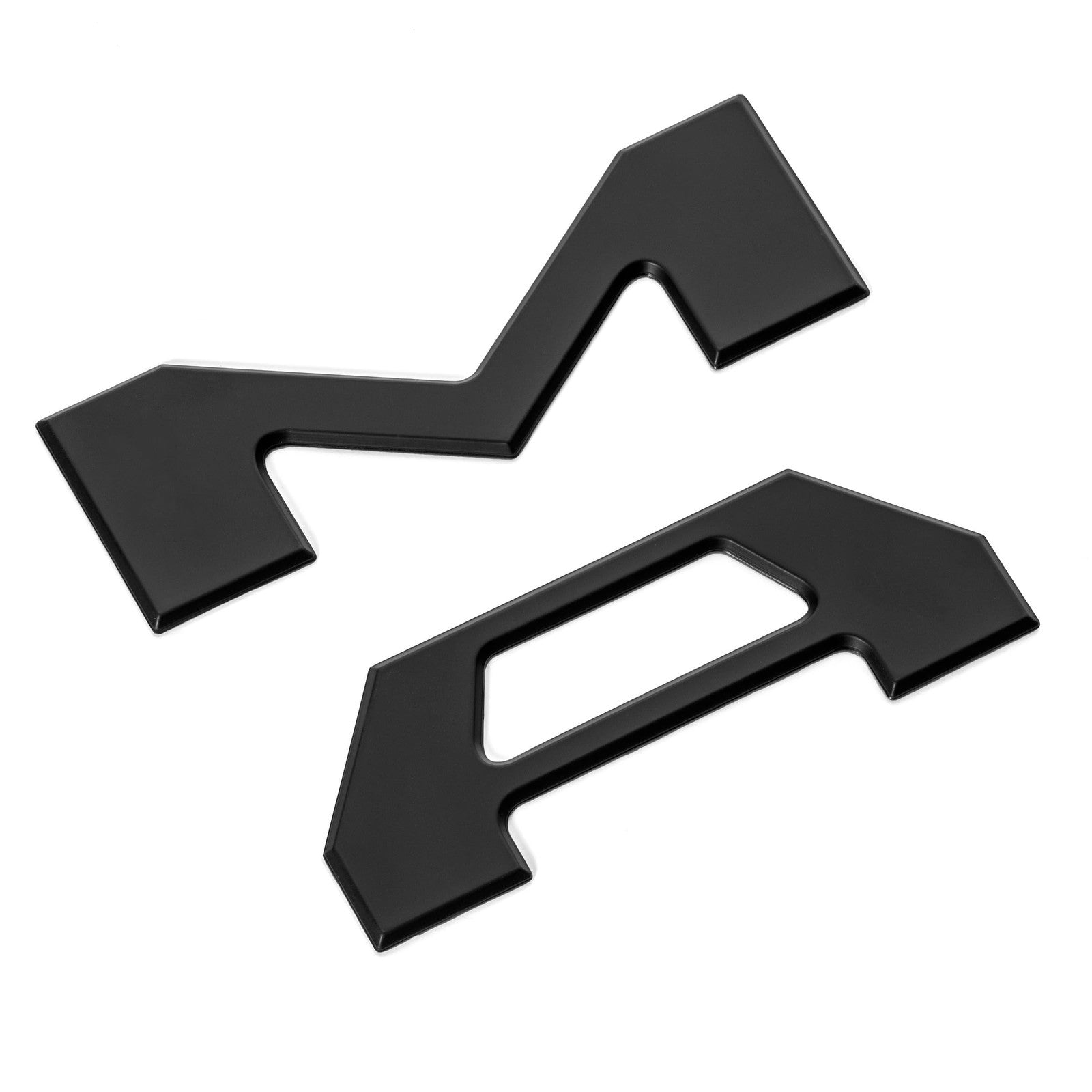 EyeCatcher Tailgate Insert Letters for 2024-2026 Toyota Tacoma, smooth satin finish, close-up of the metallic letter details on the tailgate.