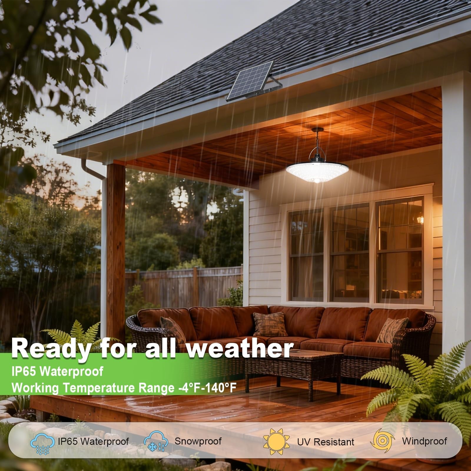 Latband solar shed light with 198 LED bulbs, motion sensor, outdoor indoor use, 1200 lumens, solar-powered for energy-efficient lighting