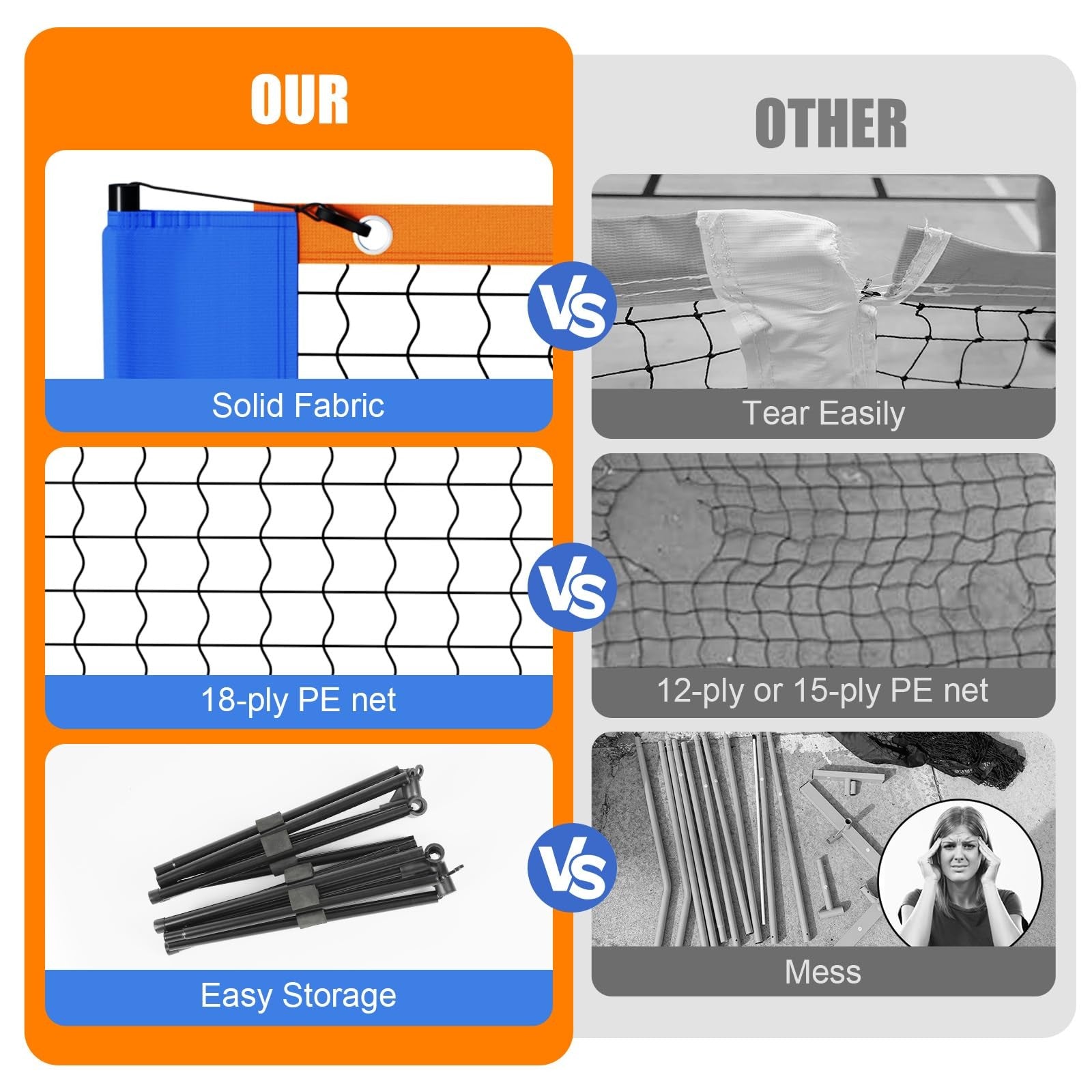 Portable 5FT Hotnueout mini pickleball net set up outdoors, ideal for driveway practice and casual pickleball games.