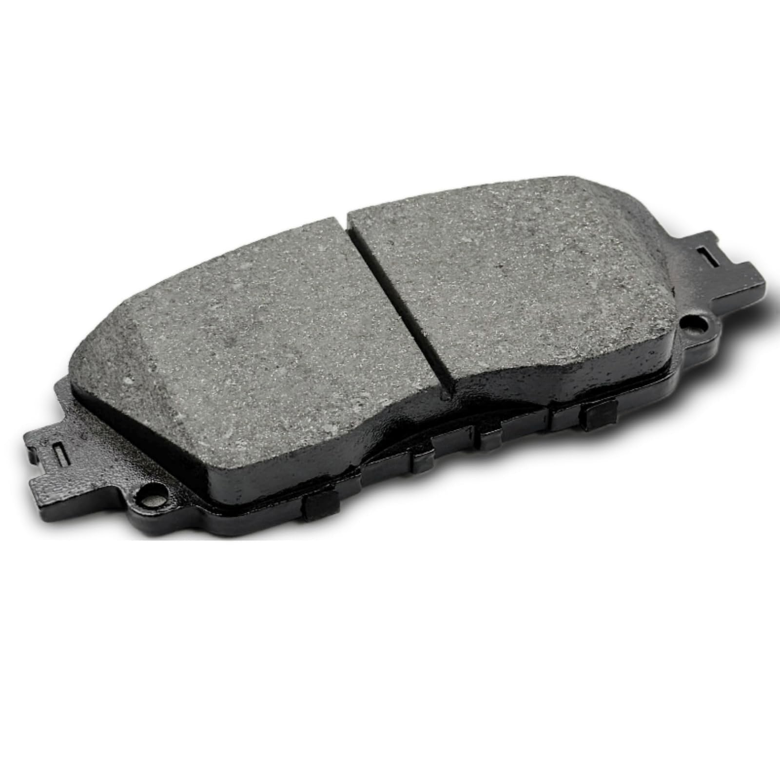 evkingauto ceramic disc brake pad set for front and rear of 2018-2022 Toyota vehicles, showing the brake pads and packaging.