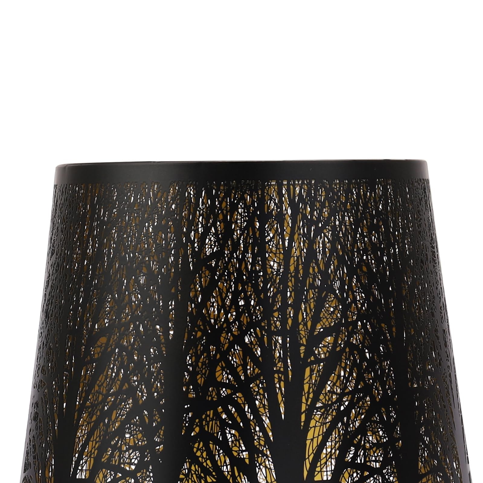 Set of 2 KOZEOTA metal drum lamp shades, 7.9" top, 9.8" bottom, with a sleek metallic finish, ideal for modern lighting.