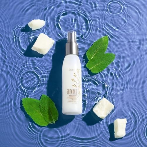SURFACE Hair Awaken Mist leave-in conditioner and detangler spray for thickening and conditioning hair, shown in a clear spray bottle