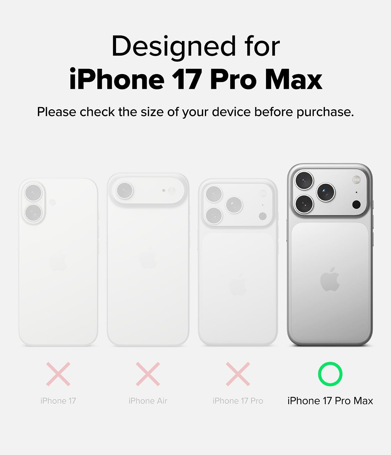 Ringke Alles Pro iPhone 17 Pro Max case with magnetic camera button, shockproof design, and 360° protection.