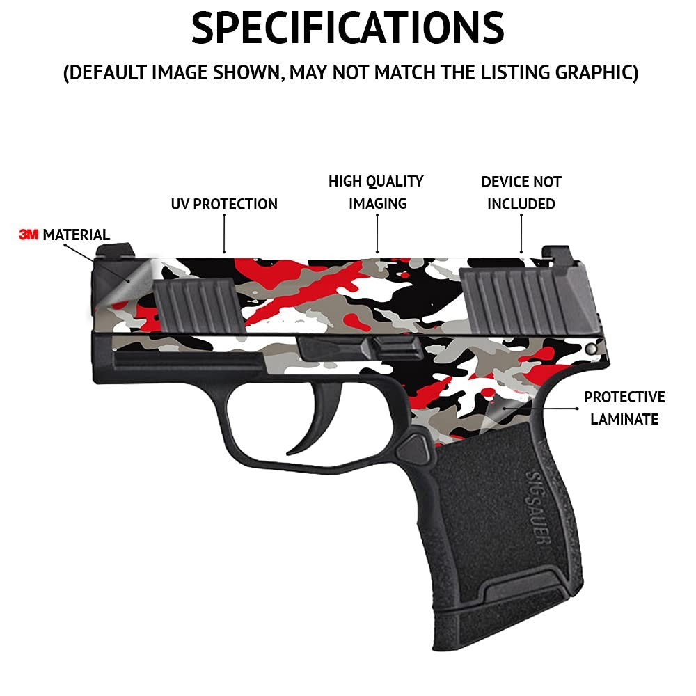 MightySkins skin for Taurus G3C 9mm Luger with modern red camo design, shown on the firearm.