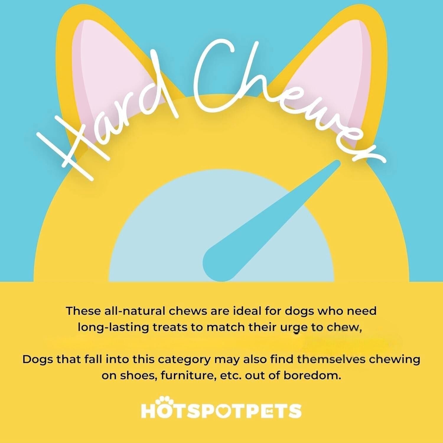 Hotspot Pets premium split elk antlers for dogs, 7-inch large dog chews, shown in a 2-pack for durable, natural canine treats.
