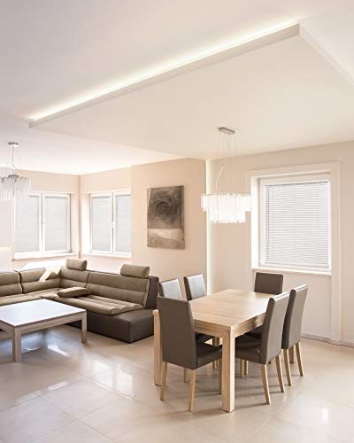 White Chicology mini blinds for indoor windows, 47W x 84H, horizontal vinyl window covering with clean, modern design.
