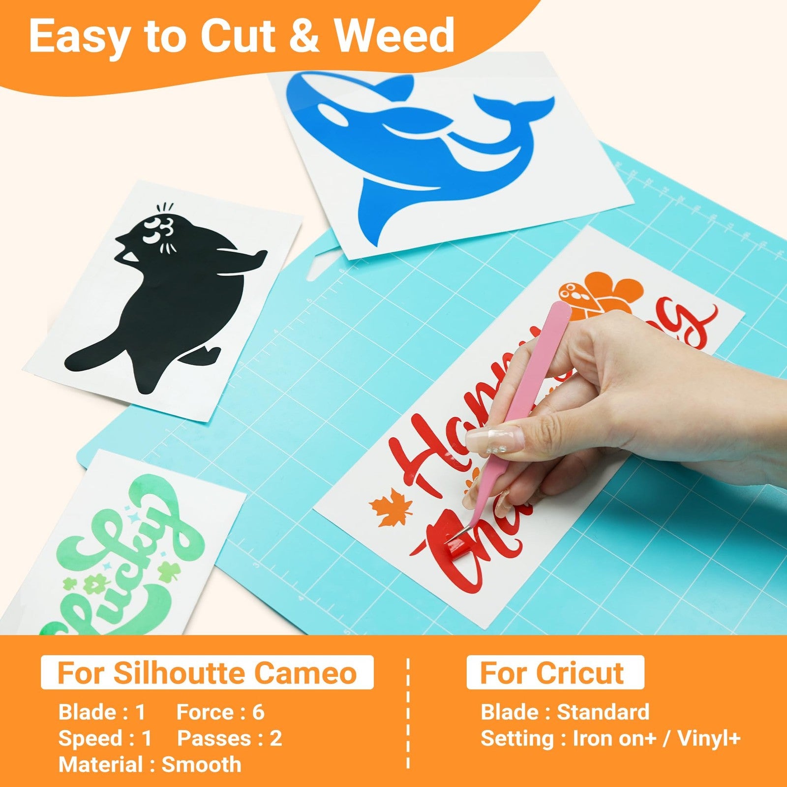 Prime Vinyl 99-pack of 12x12-inch sheets of permanent vinyl in gloss, matte, and metallic finishes for cutting projects.