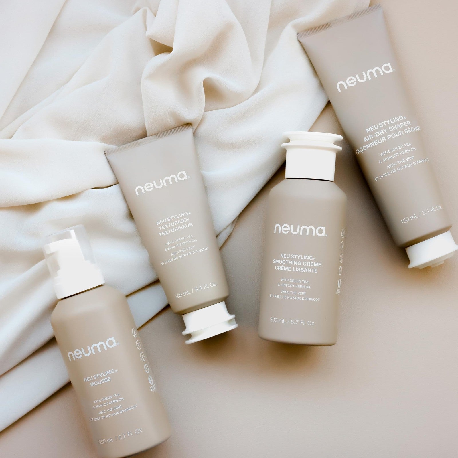 Neuma Neu Styling Smoothing Crème 6.7oz anti-frizz hair cream and styling lotion with a smooth, creamy texture in a jar