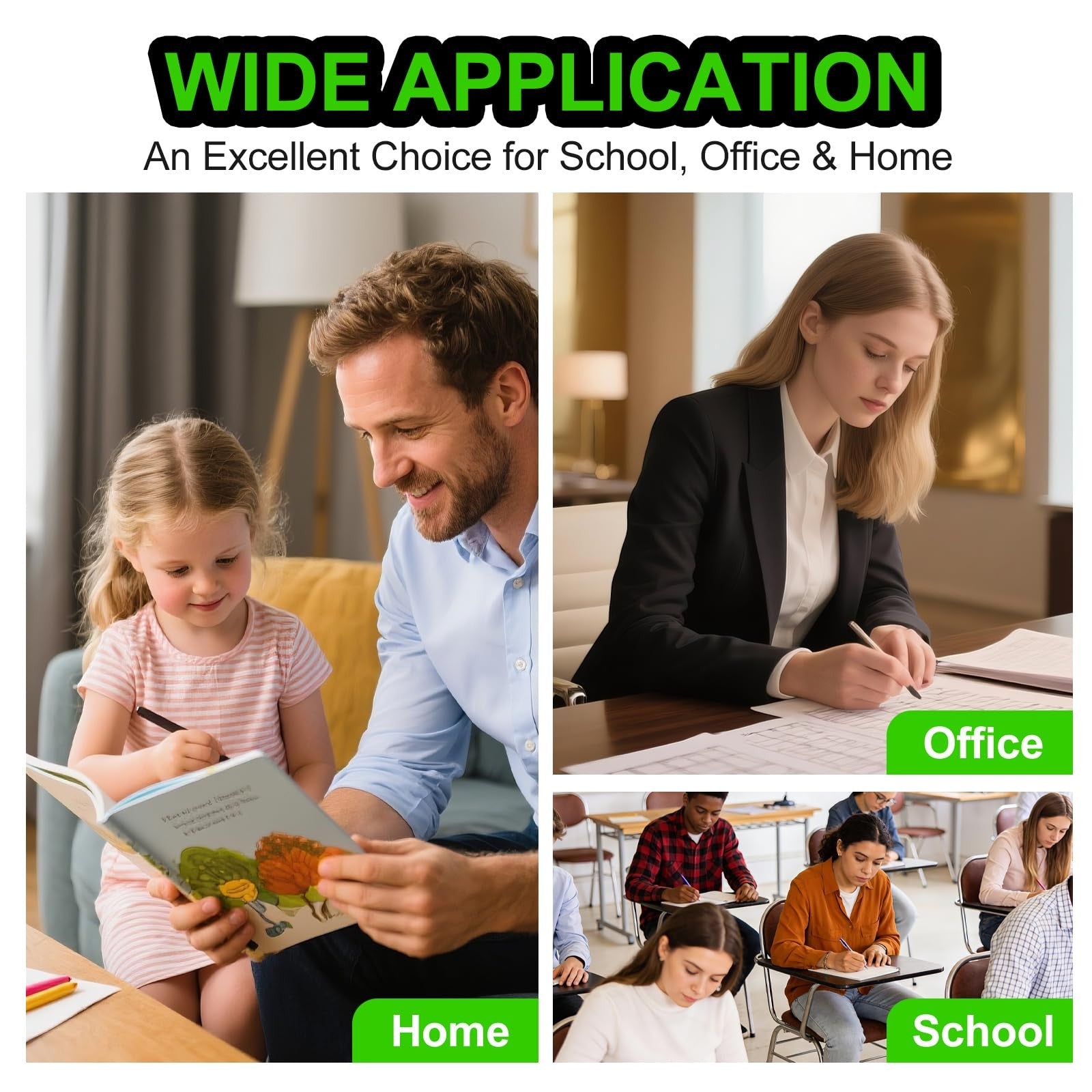 GreenCycle HP 902 XL ink cartridges combo pack for HP Officejet printers, featuring green and black ink replacements.