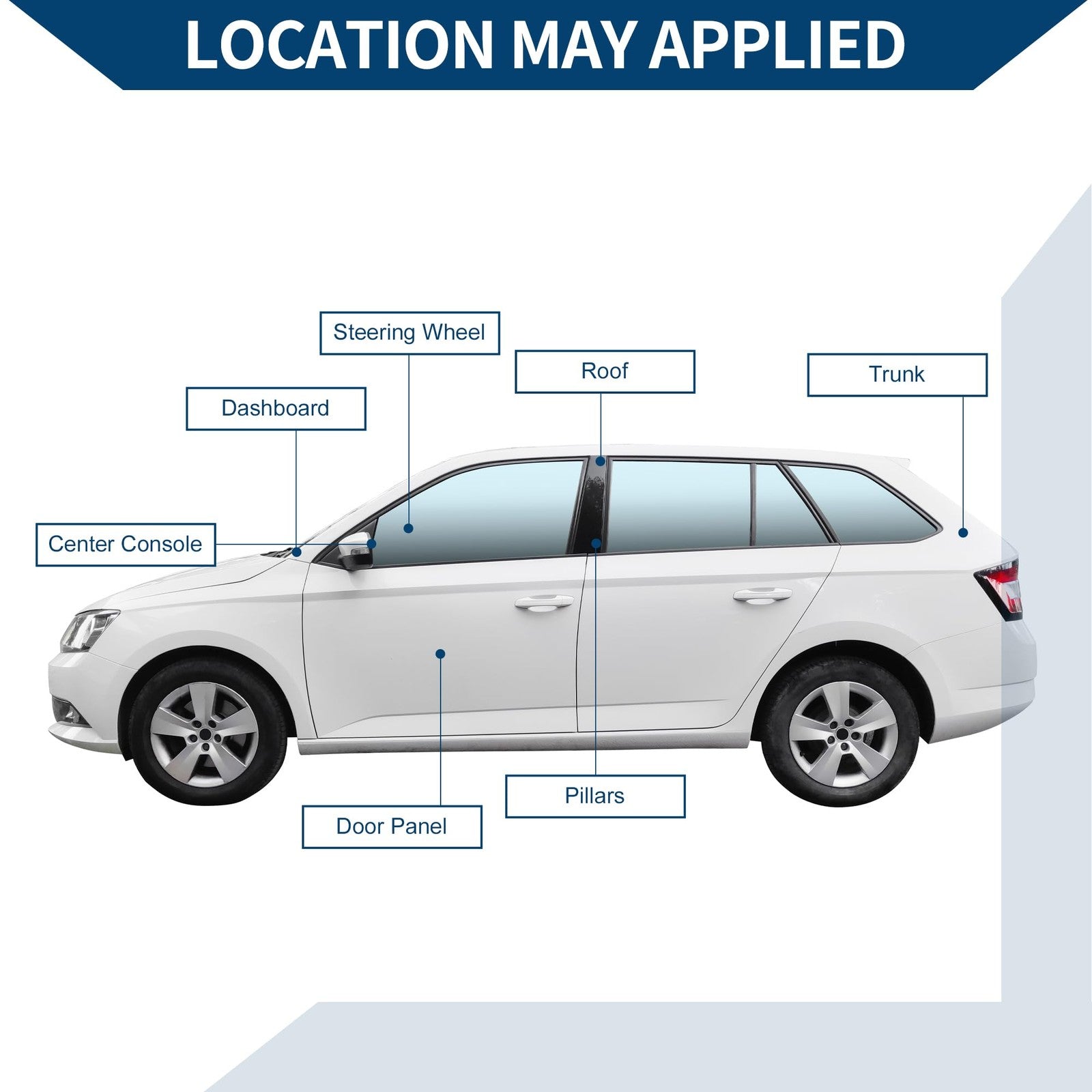 Hihaha self-adhesive headliner fabric with foam backing, suitable for DIY car interior roof repairs and interior trim.