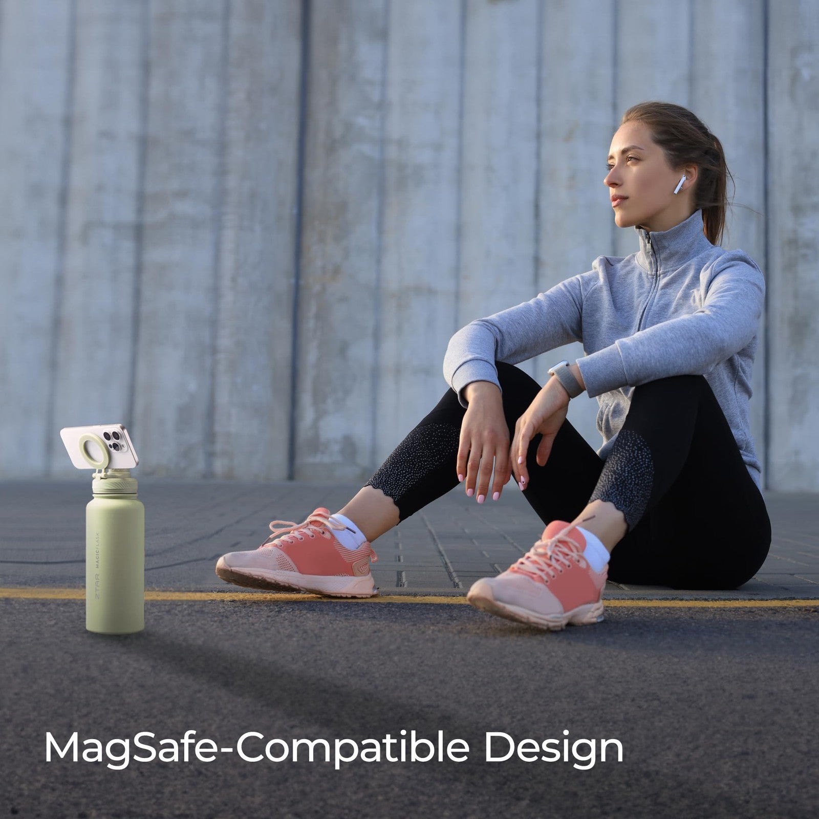 ZTAR insulated stainless steel water bottle with MagSafe compatibility, showcasing a sleek design and durable construction.