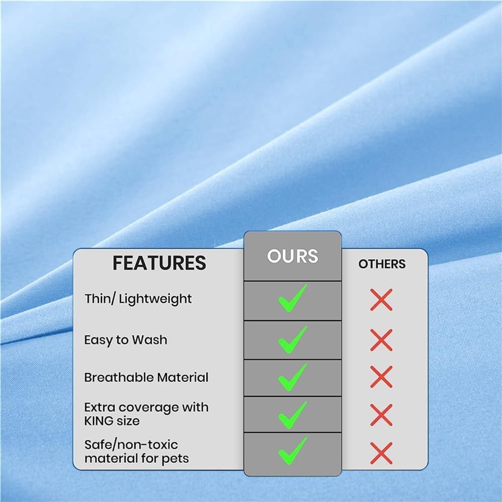 DUJUIKE waterproof pet bed cover for dogs and cats, pet hair resistant bed sheet with snug fit and soft fabric in neutral color